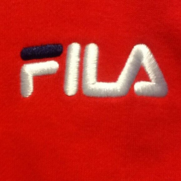brand new RED Fila Women's Size 1X "Crowd Pleaser" Hoodie in w/Kangaroo Pocket - Picture 2 of 5